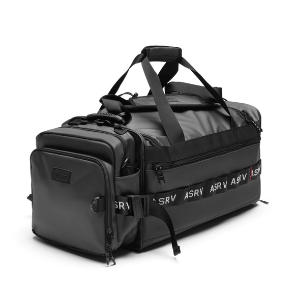 0579. Waterproof 2-in-1 Travel Duffle - Black - Picture 2 of 4